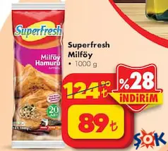 SUPERFRESH MİLFÖY 1 KG SUPERFRESH MİLFÖY 1 KG